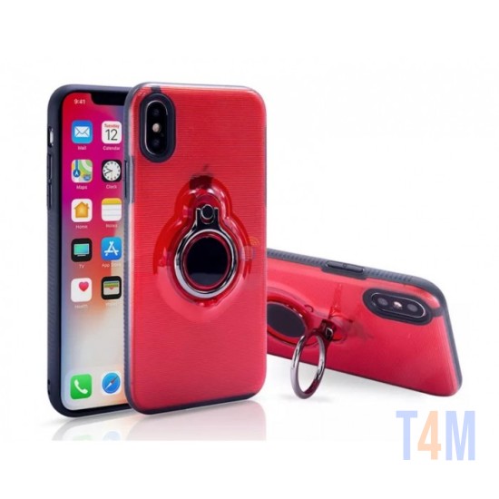 CAPA PARA IPHONE XS MAX COM SUPORTE RED